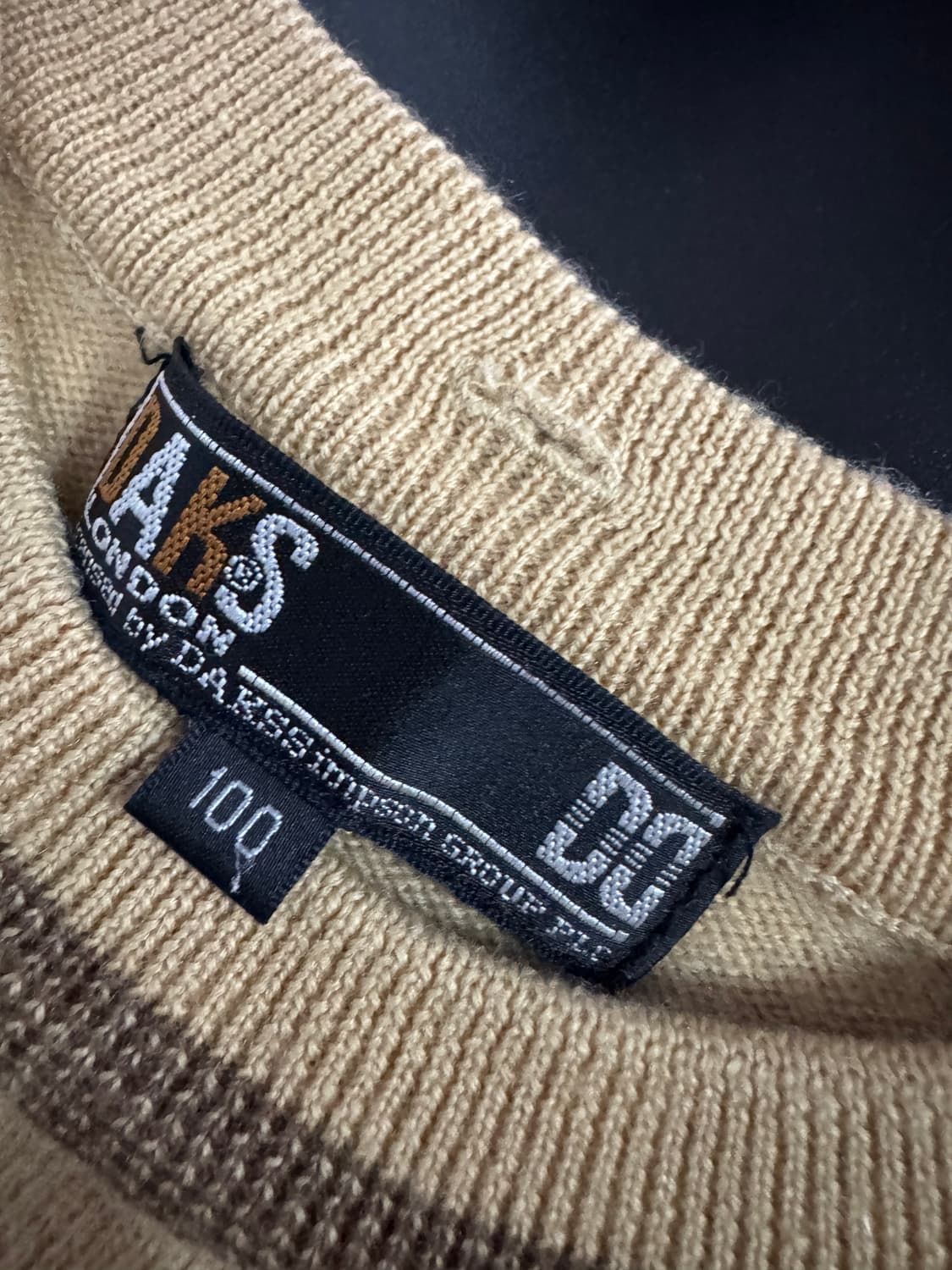 여성 닥스 daks 골프 프린팅 니트 스웨터 L 상품이미지3