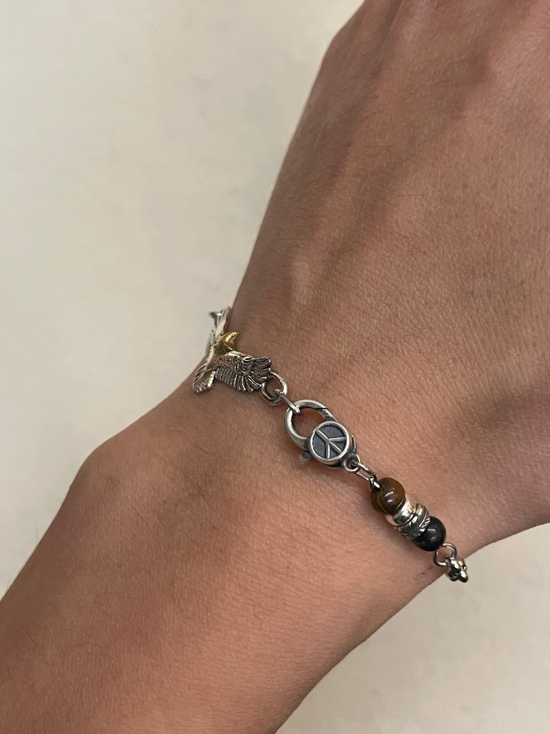 Eagle free호안석 & 실버925 포인트 체인팔찌 상품이미지6