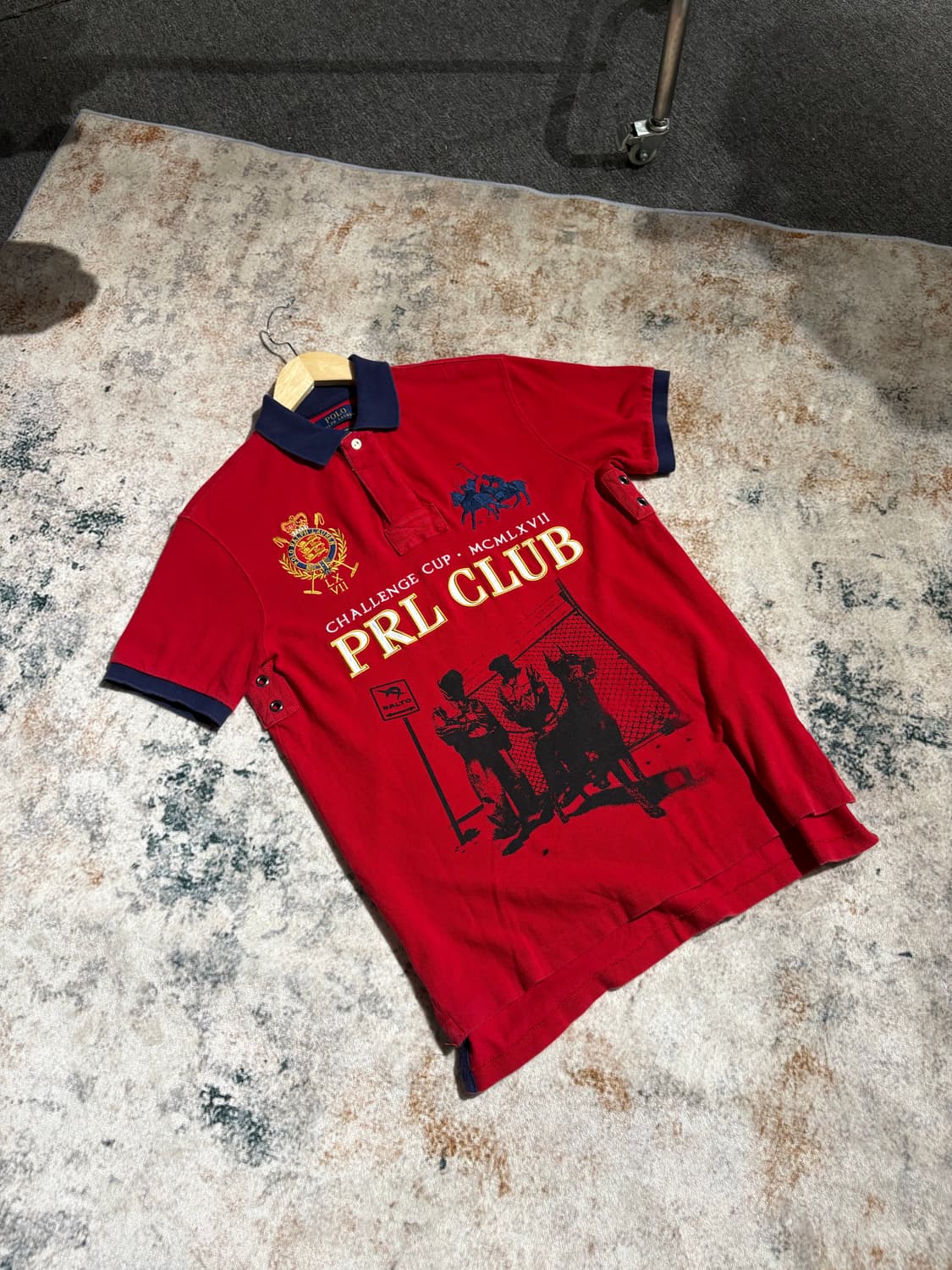 폴로 빅포니 PRL CLUB 치프키프 커스텀 카라 반팔 티셔츠 상품이미지1