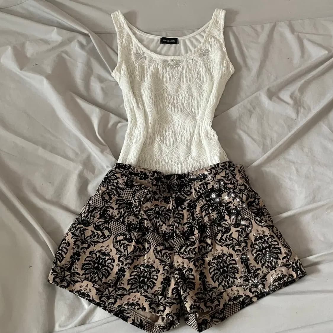 빈티지 나시 보헤미안룩 일본빈티지 페어리 나시 빈티지 팬츠 너드룩 상품이미지1