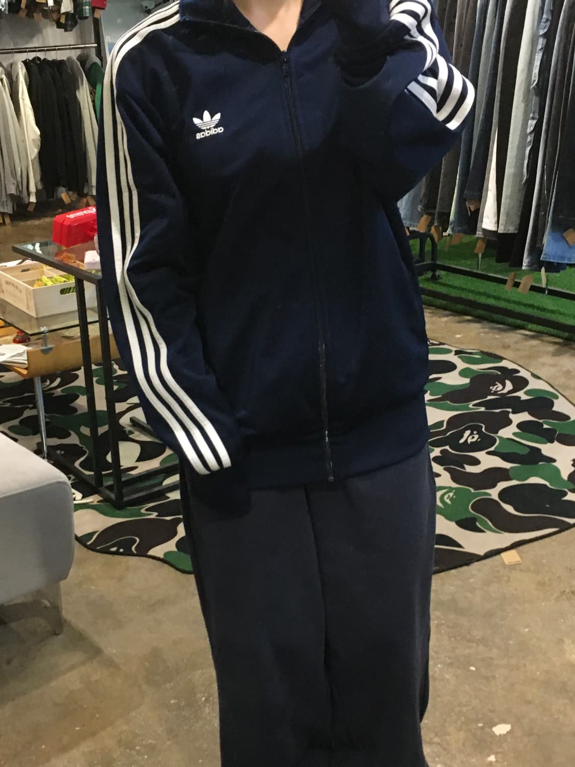 아디다스 배켄바우어 트랙탑 네이비 상품이미지6