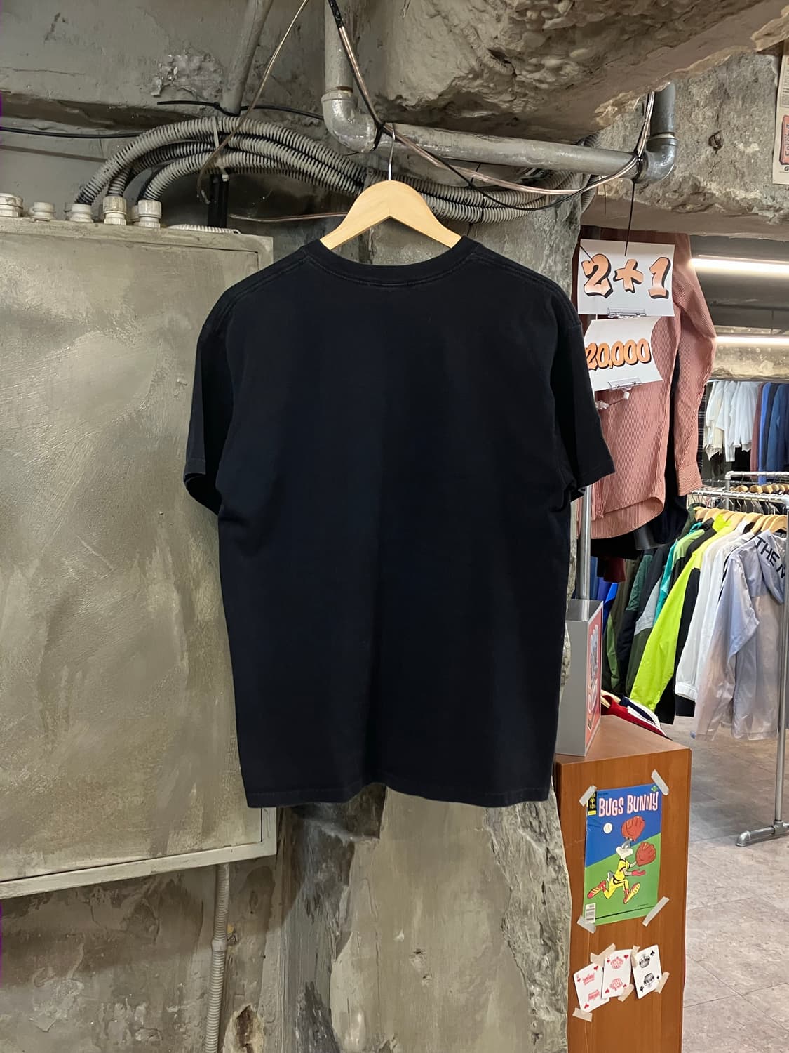 엔빌 텍사스 프린팅 반팔 티셔츠 블랙 L #csz3195 상품이미지2