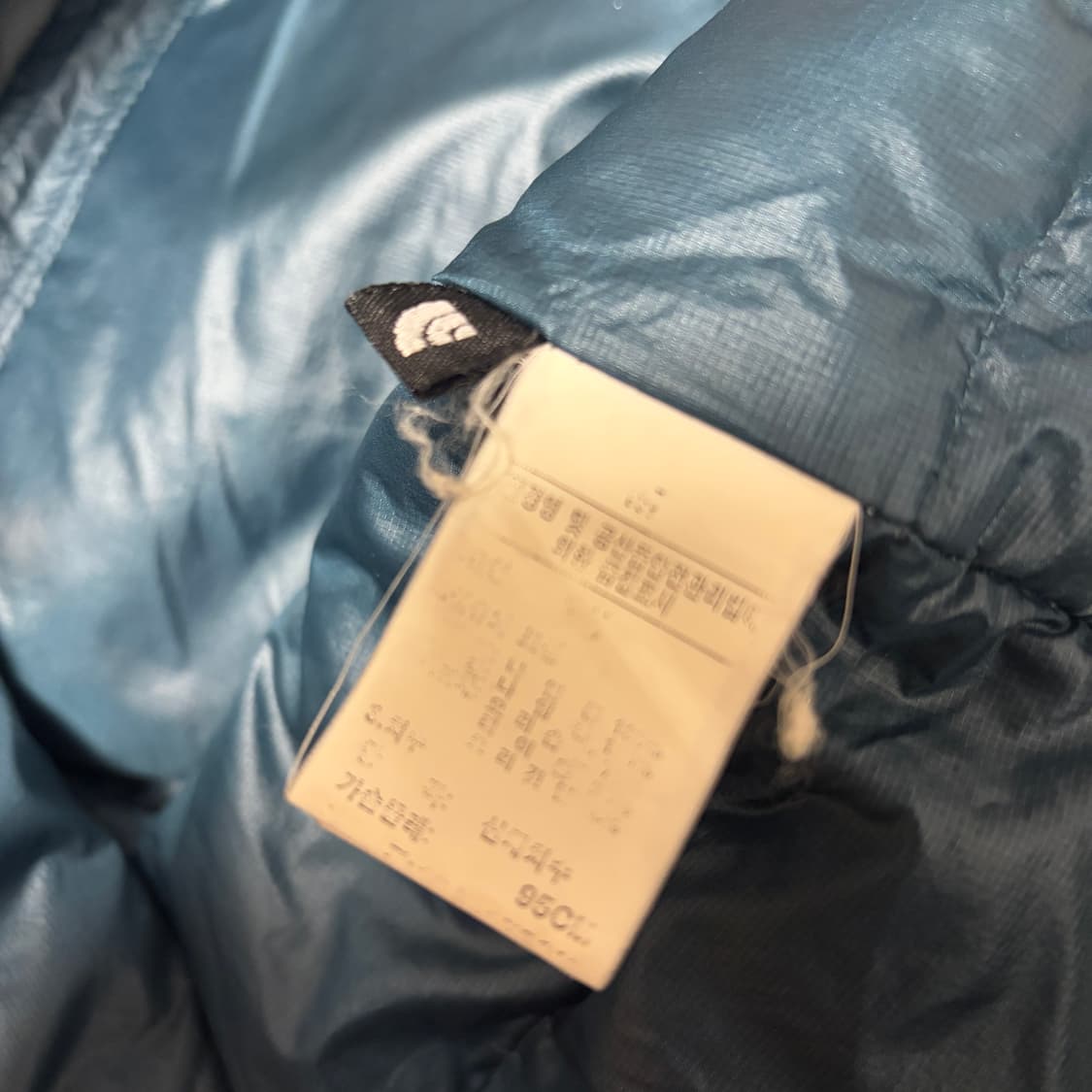 노스페이스 써밋 실버라벨 아콘카구아 청록 패딩 상품이미지4