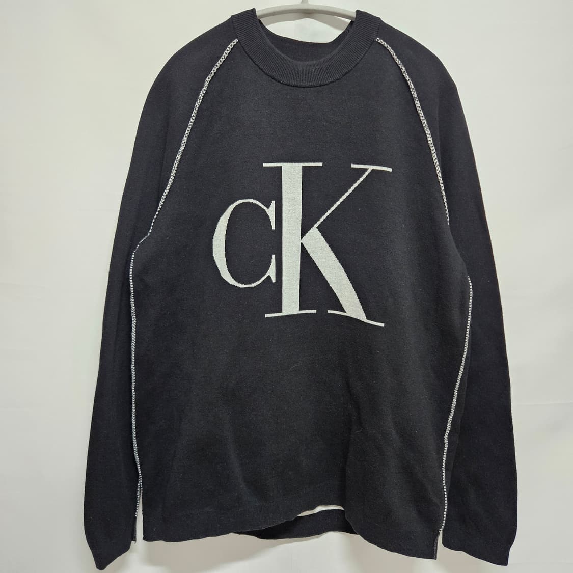 캘빈클라인 진스 빅로고 스티치 니트 XL 상품이미지1