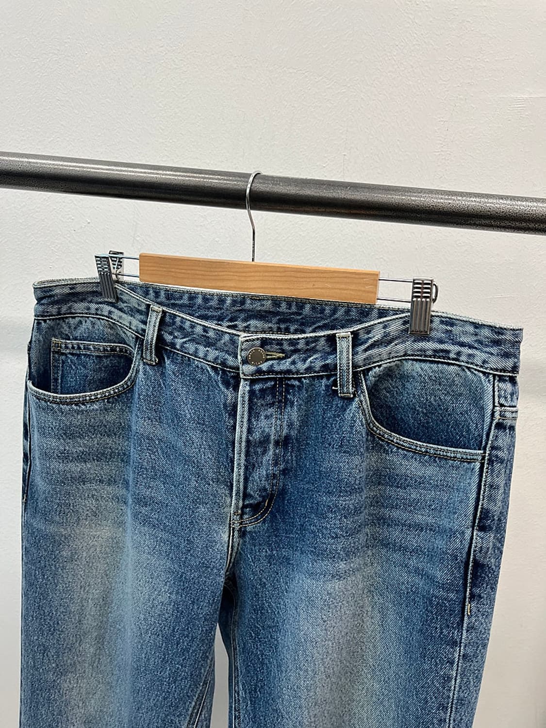 36) 솔리드옴므 중청 와이드진  상품이미지5