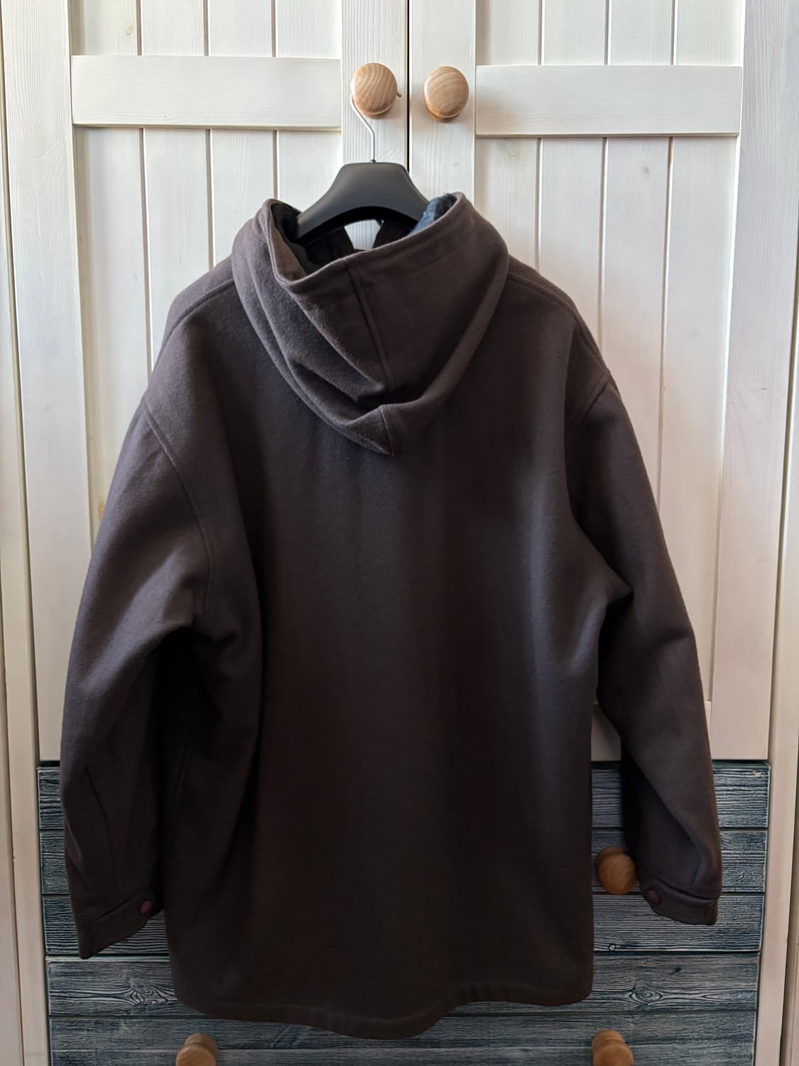 90s 올드 스투시 하프 울 코트 자켓 m사이즈 브라운 상품이미지5