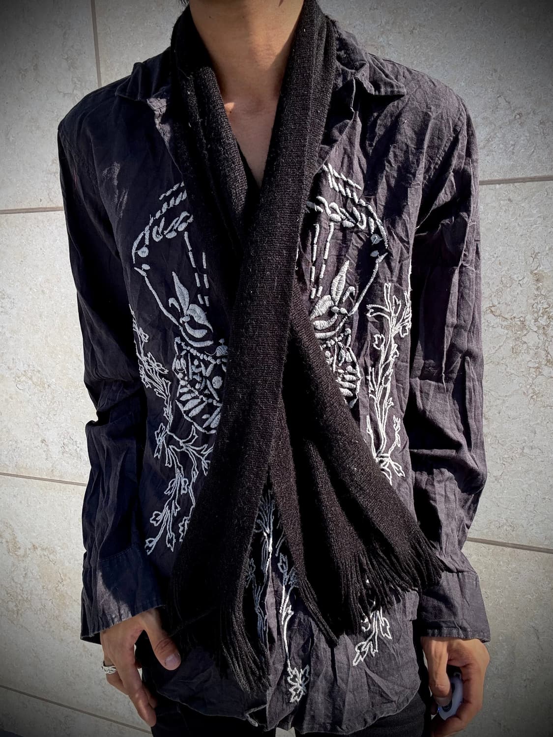 “Vintage” Black Scarf 상품이미지3