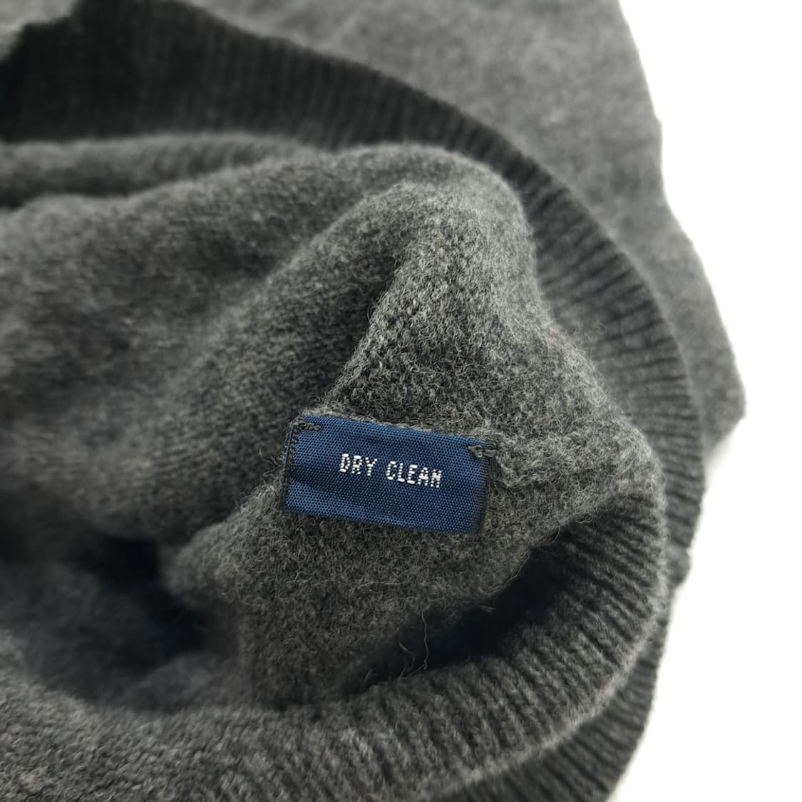 CN649W XL 랄프로렌 차콜그레이 V넥 램스울 니트 스웨터 상품이미지6