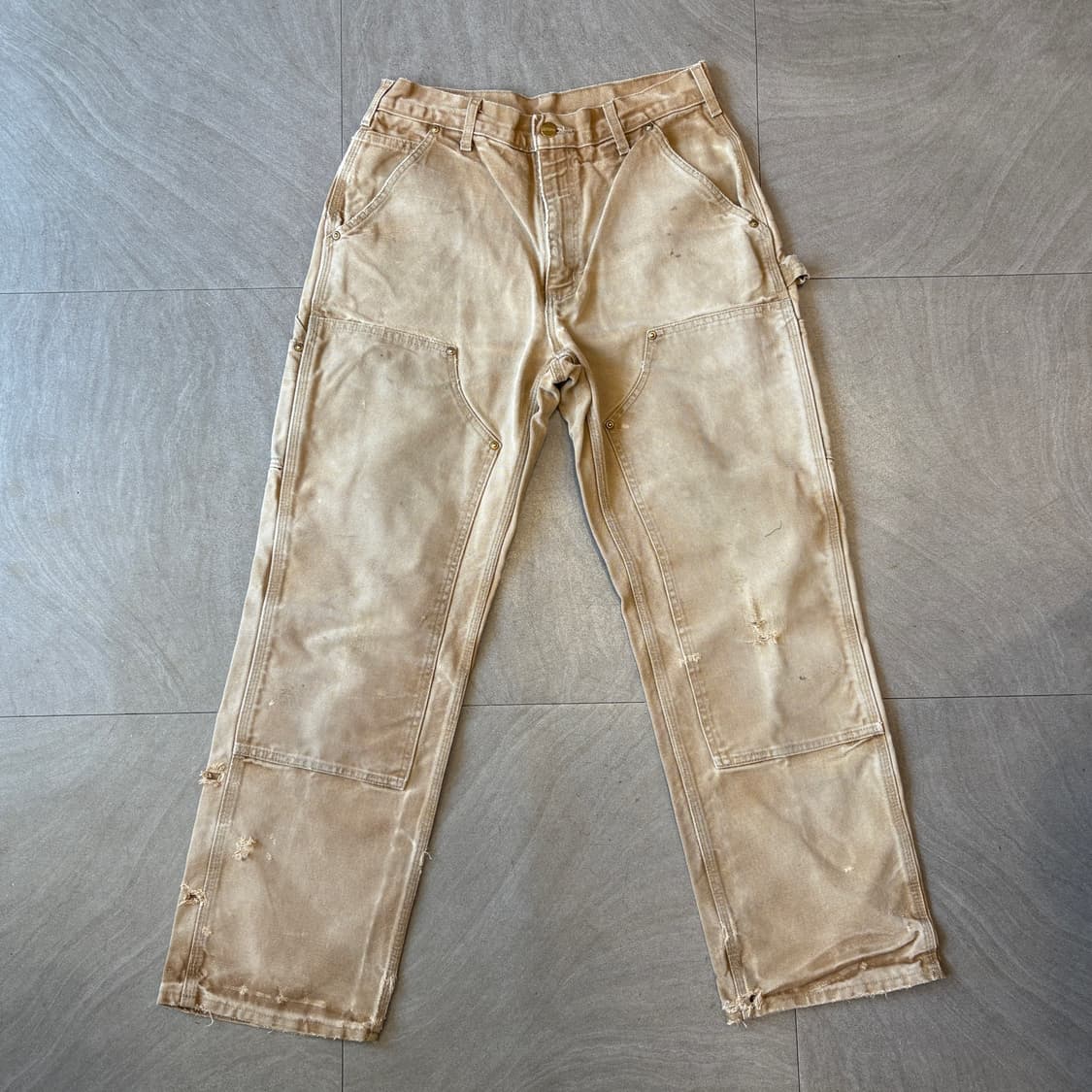 칼하트 정품 바지 브라운 더블니 팬츠 상품이미지1