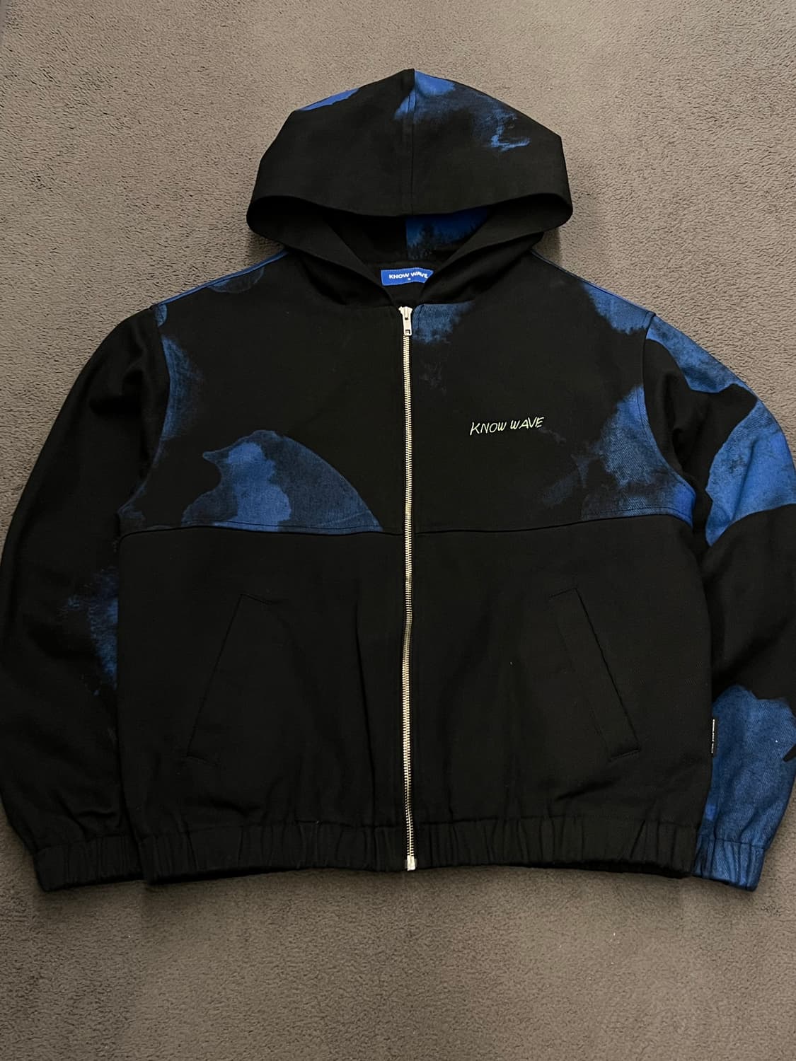 노우웨이브 블루 프린트 워크후드 자켓 처분  상품이미지1