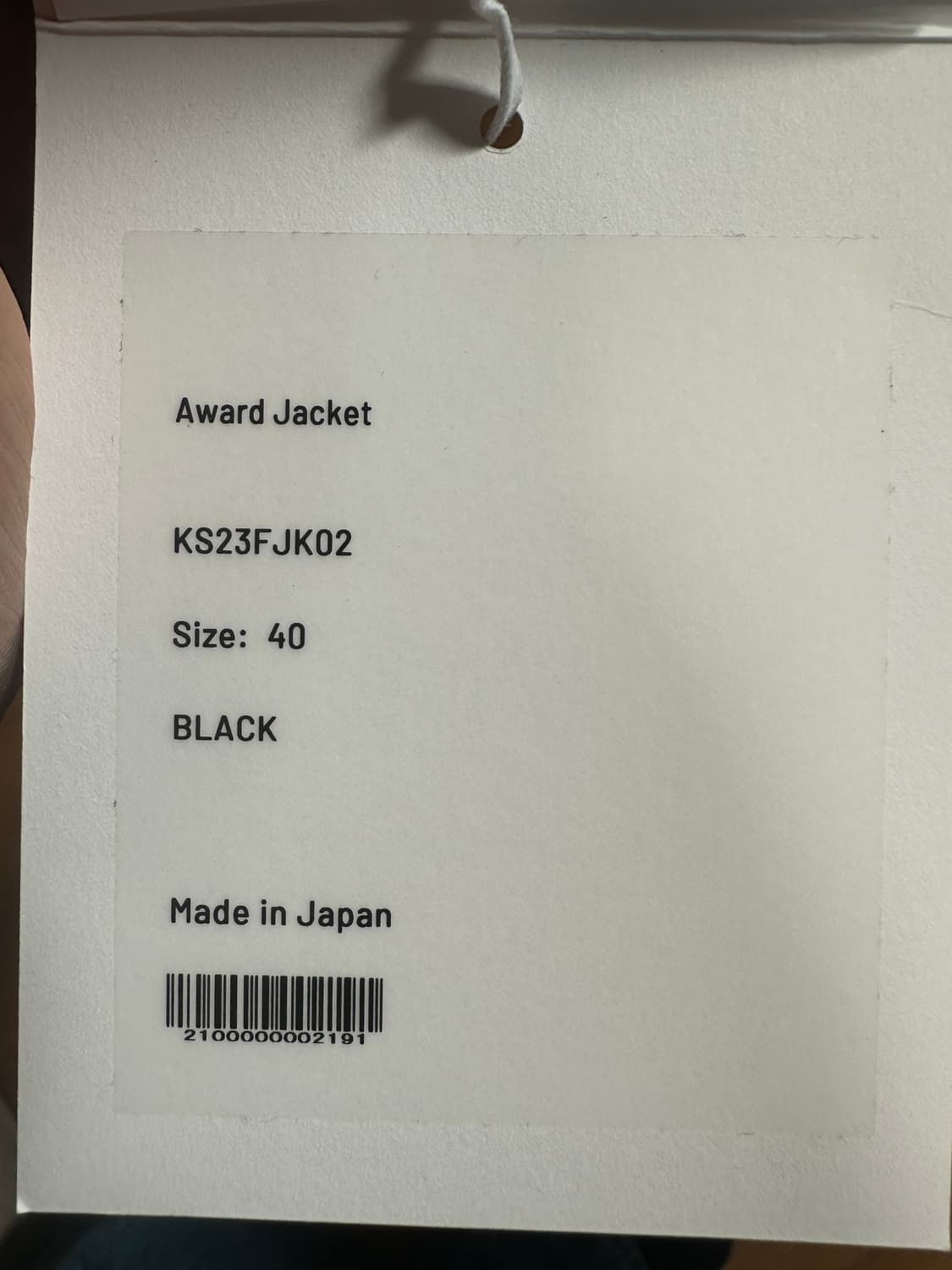 캡틴선샤인 어워드 자켓 블랙 40사이즈 상품이미지7