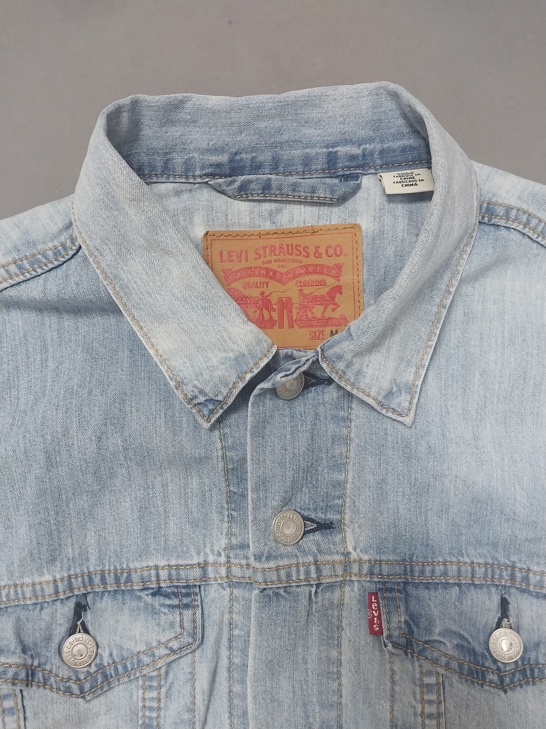 [M] 리바이스 연청 셔츠형 데님 트러커 자켓 타입3 상품이미지2