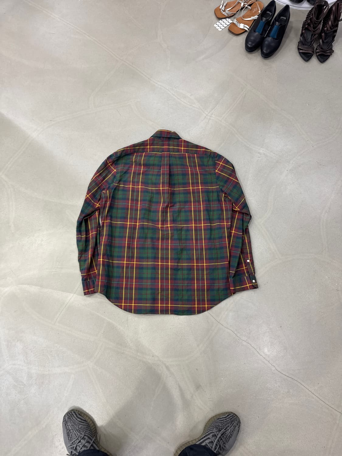 폴로 긴팔 체크 셔츠 XL 상품이미지4