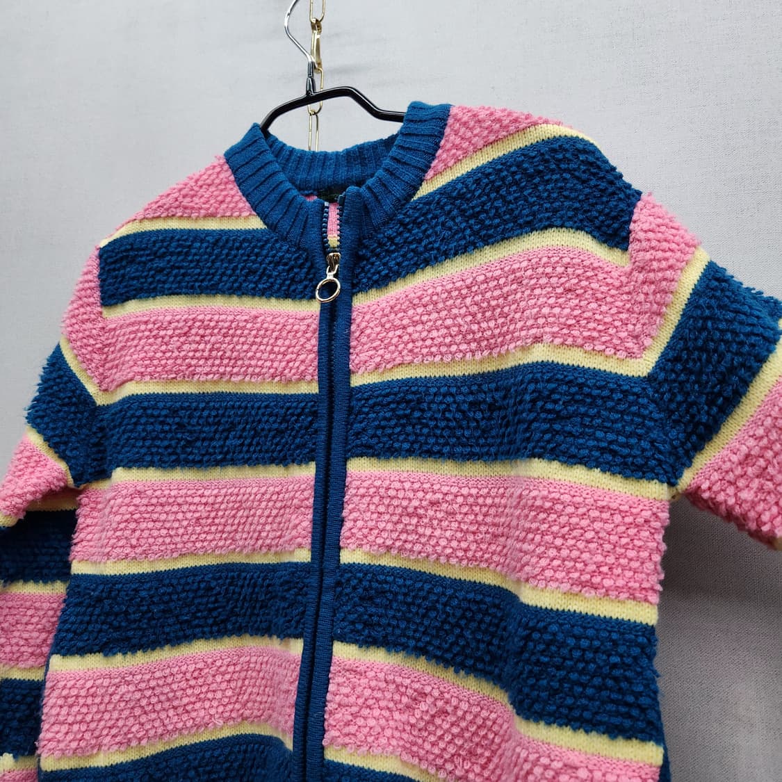 베네통 스트라이프 니트 가디건 S 상품이미지3