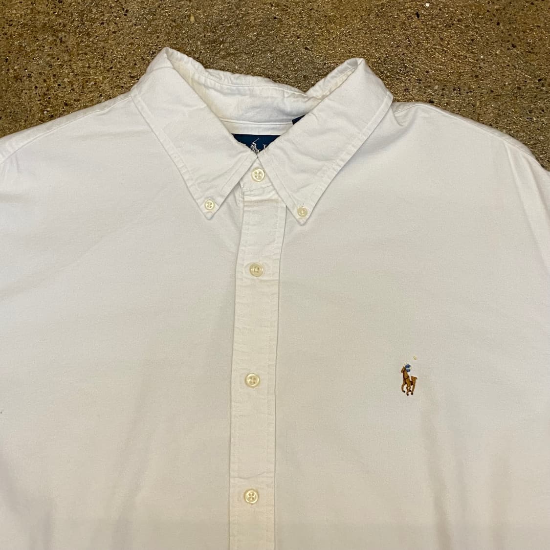 새상품급 미국 빈티지 폴로 랄프로렌 빅사이즈 흰 셔츠 남방 화이트 상품이미지3