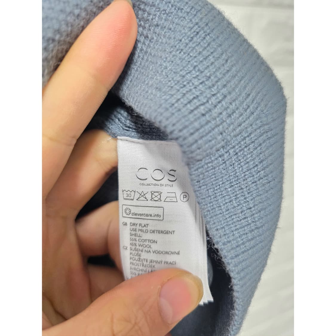 코스 COS 코스 배색 가디건 L 상품이미지3