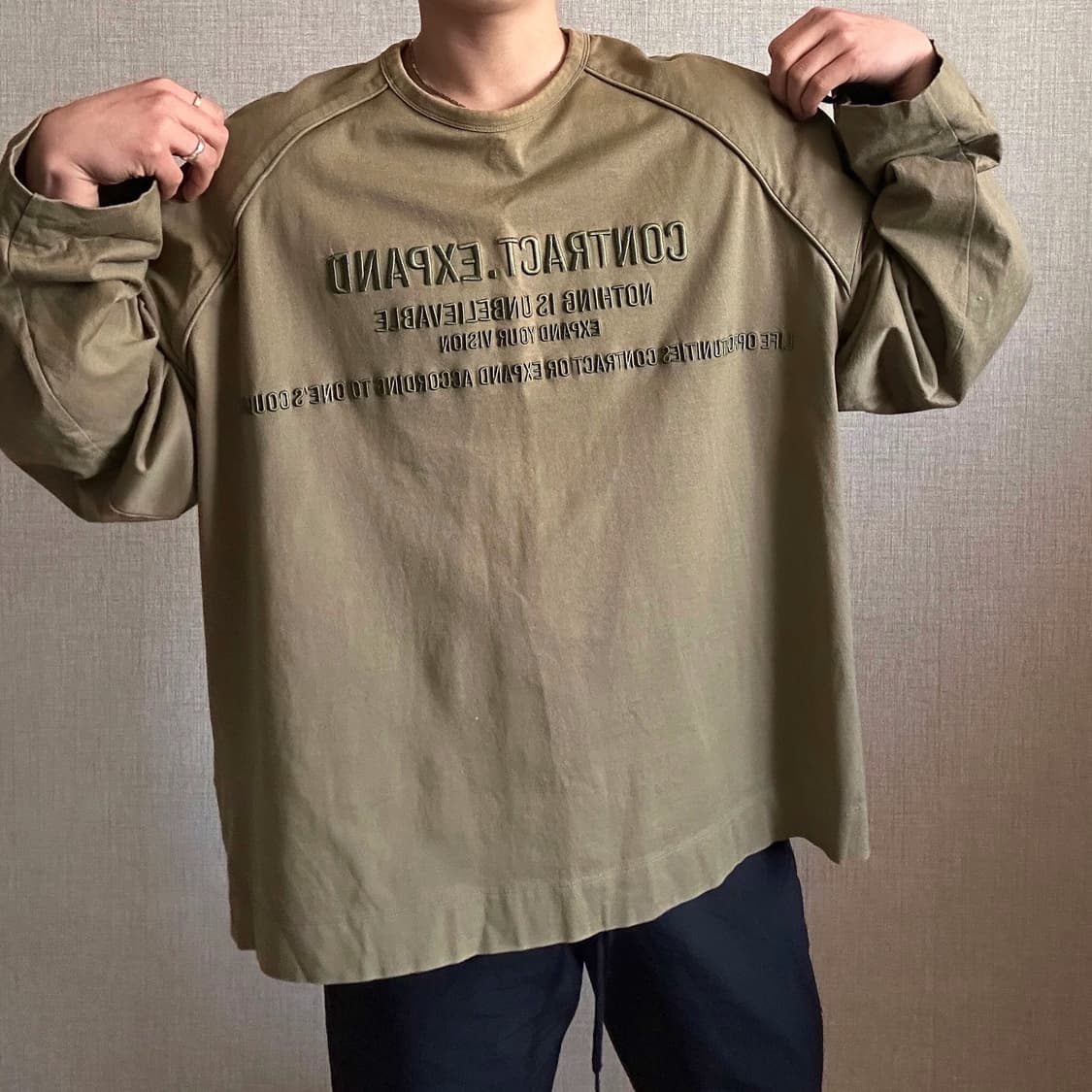 Juun.J 준지 18ss 레터링 롱 슬리브 상품이미지3