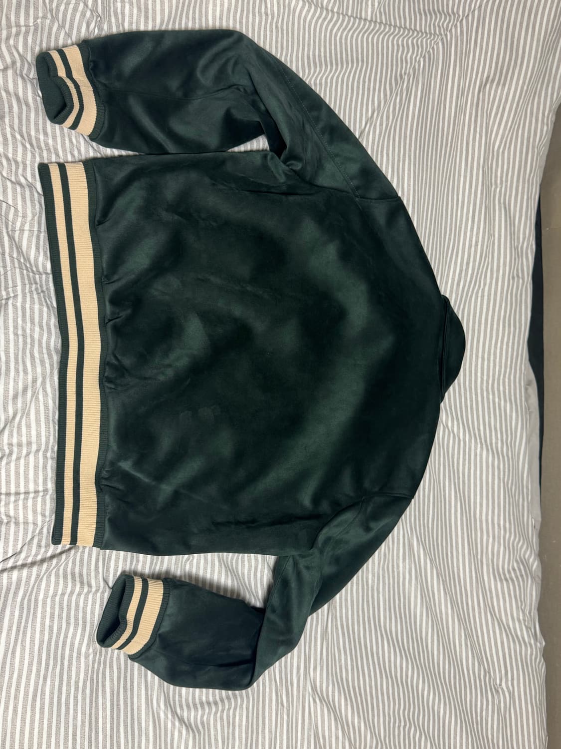 자라 맨 새틴 바시티 자켓 (다크그린) ZARA MAN 사틴 레터맨 자켓 상품이미지3