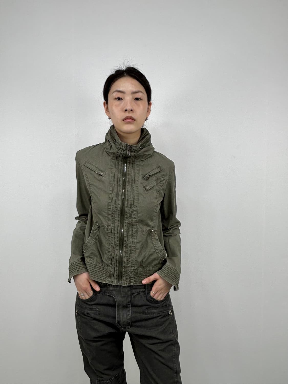 vintage cotton military jacket 상품이미지2