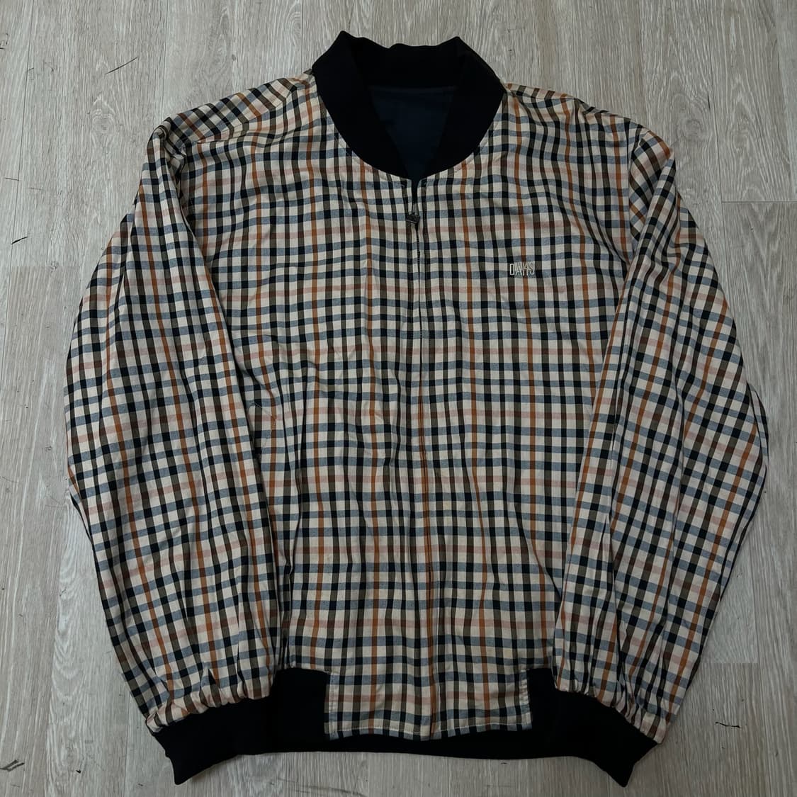 닥스 남성 리버시블 체크 블루종 자켓 XXL/110  상품이미지4