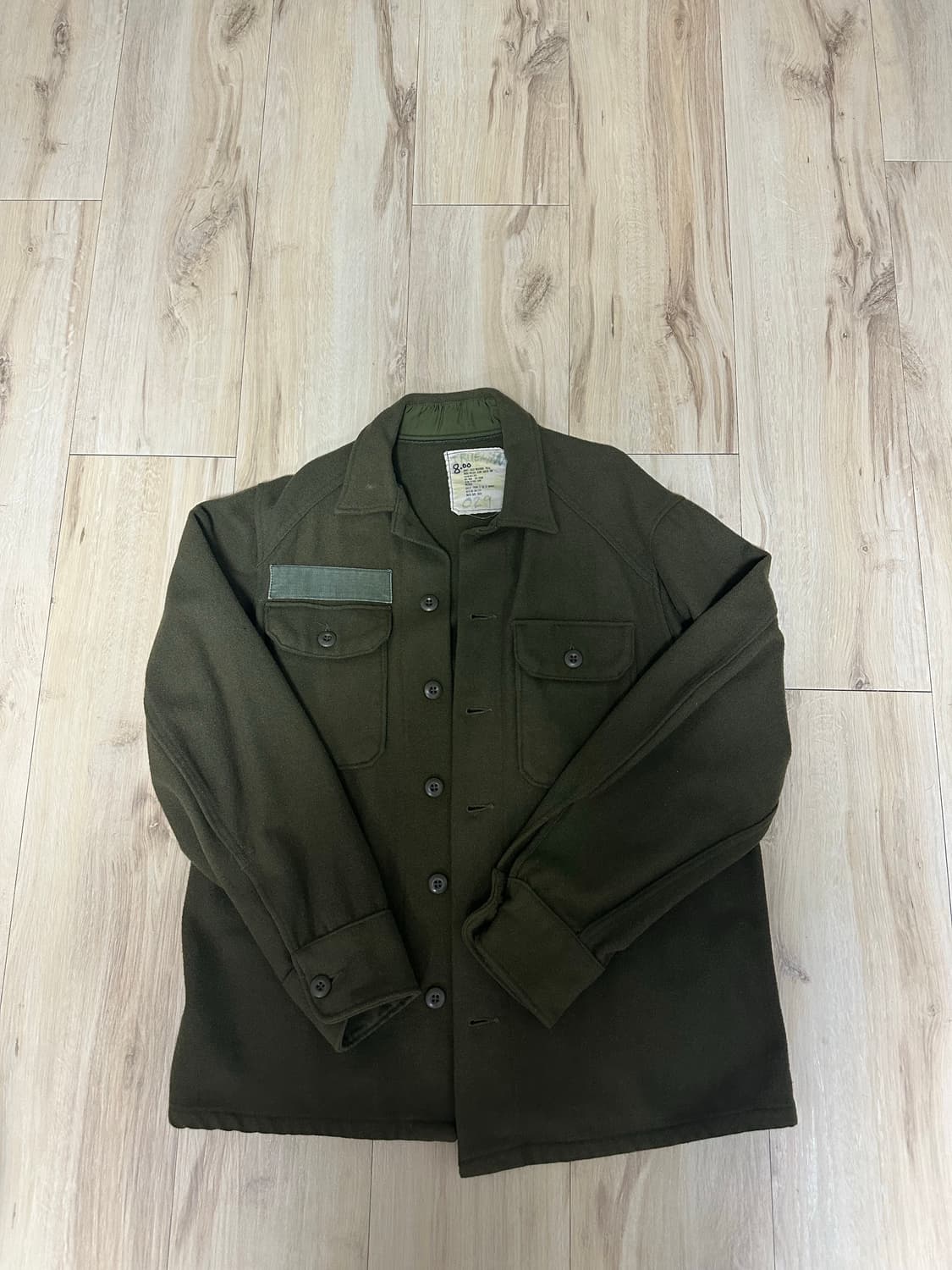 70s US Army 필드 셔츠(olive green) 상품이미지1