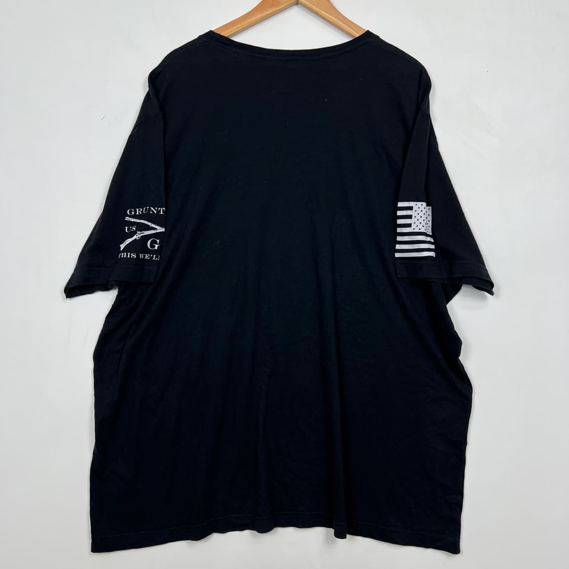 VTG INFIDEL 스컬 성조기 오버핏 반팔티 상품이미지3