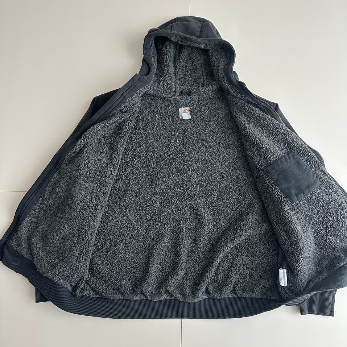 칼하트 레인디펜드 쉐르파 후드집업 2XL 멕시코제 상품이미지6