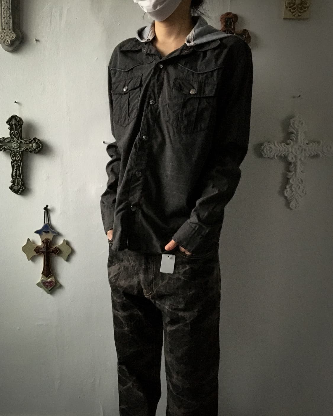 in the attic hood layered shirt 상품이미지7
