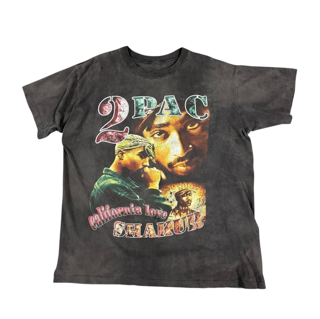 빈티지 90s Tupac California Love 투팍 랩티셔츠 상품이미지1