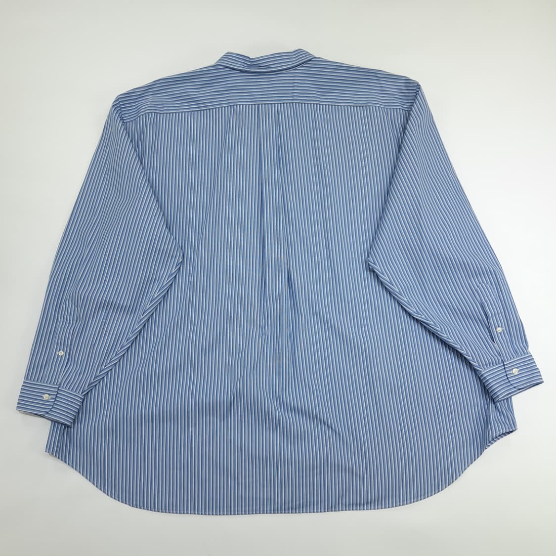 Co943 5XL Big 폴로 랄프로렌 블루 스트라이프 긴팔 셔츠 남방 상품이미지8