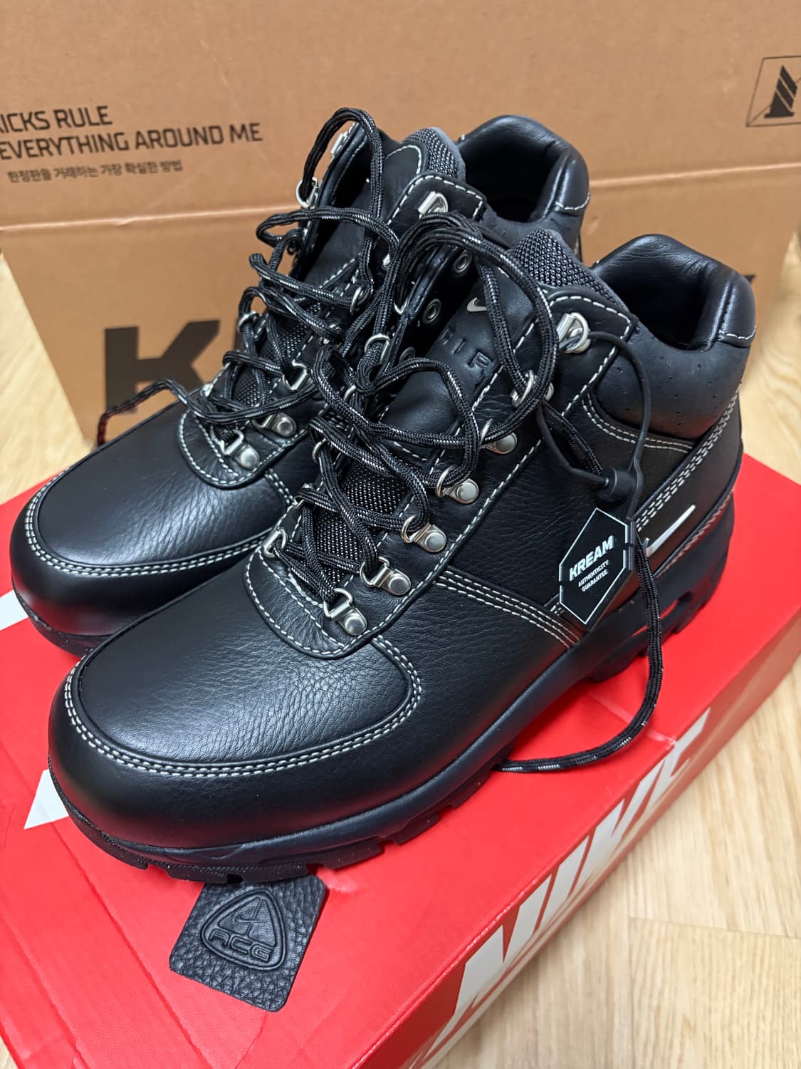 나이키 고아돔 프리미엄 블랙 부츠 265 상품이미지2