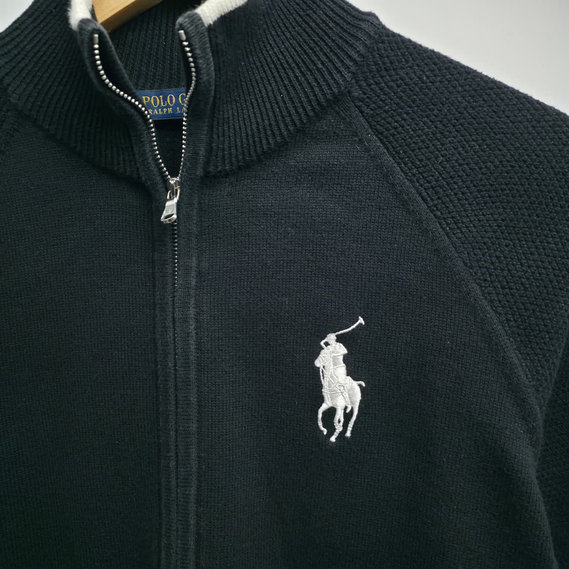 [S] 폴로 랄프로렌 골프 블랙 니트 집업 가디건 상품이미지4