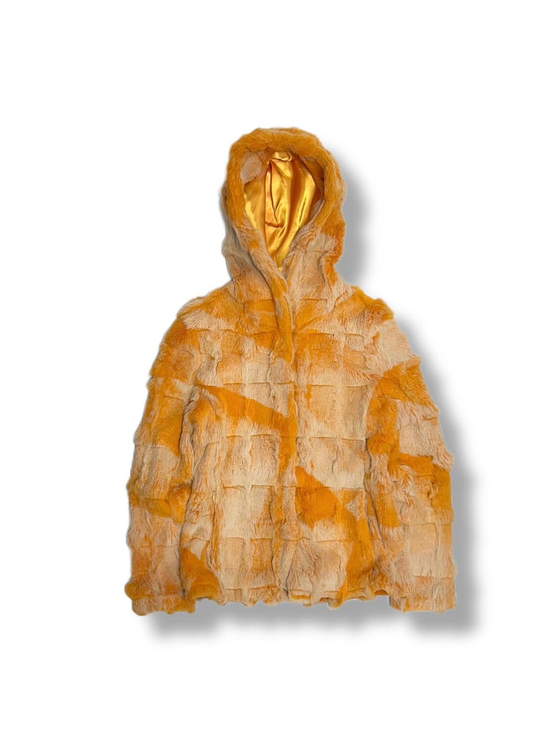 렉스 후드 퍼자켓 토끼털 모피 자켓 상품이미지1