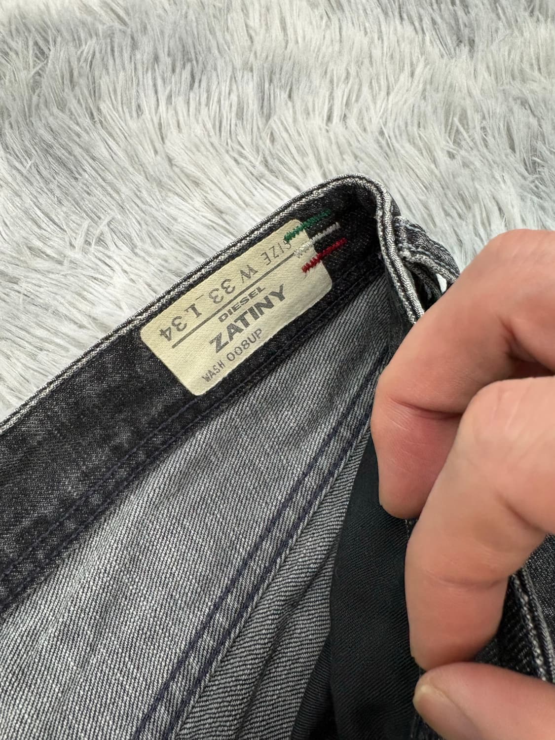 디젤 자티니 33사이즈 블랙진 상품이미지3