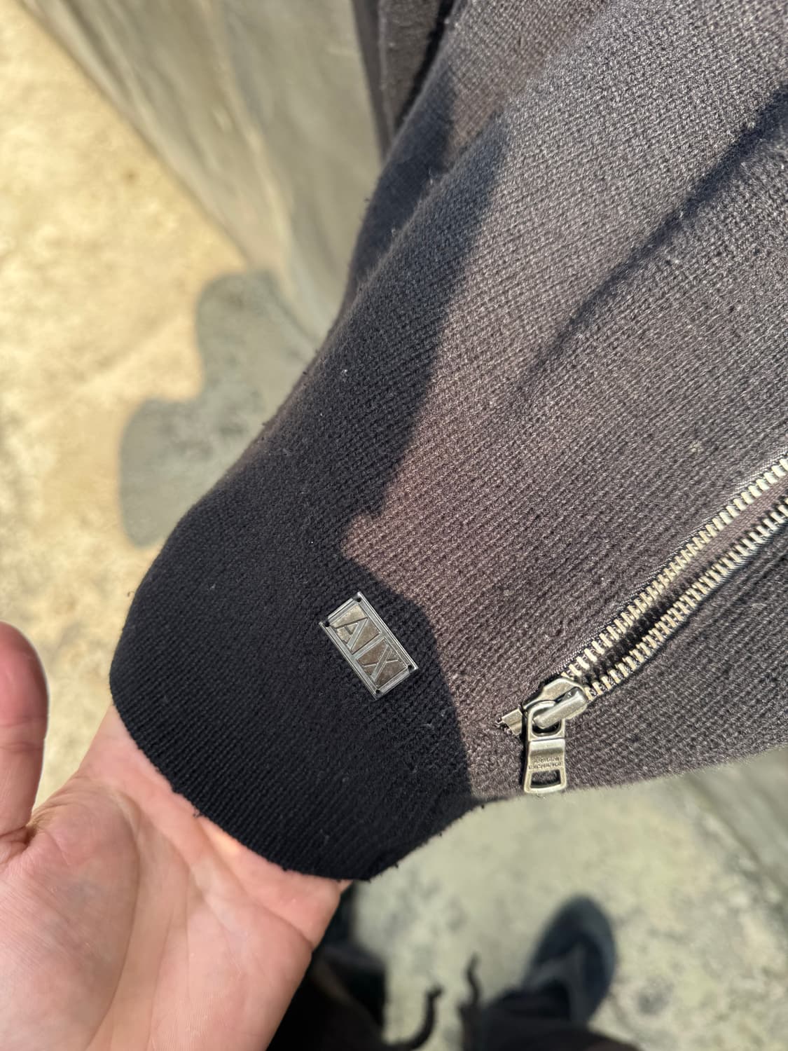 아르마니 익스체인지 니트 라이더자켓 상품이미지5