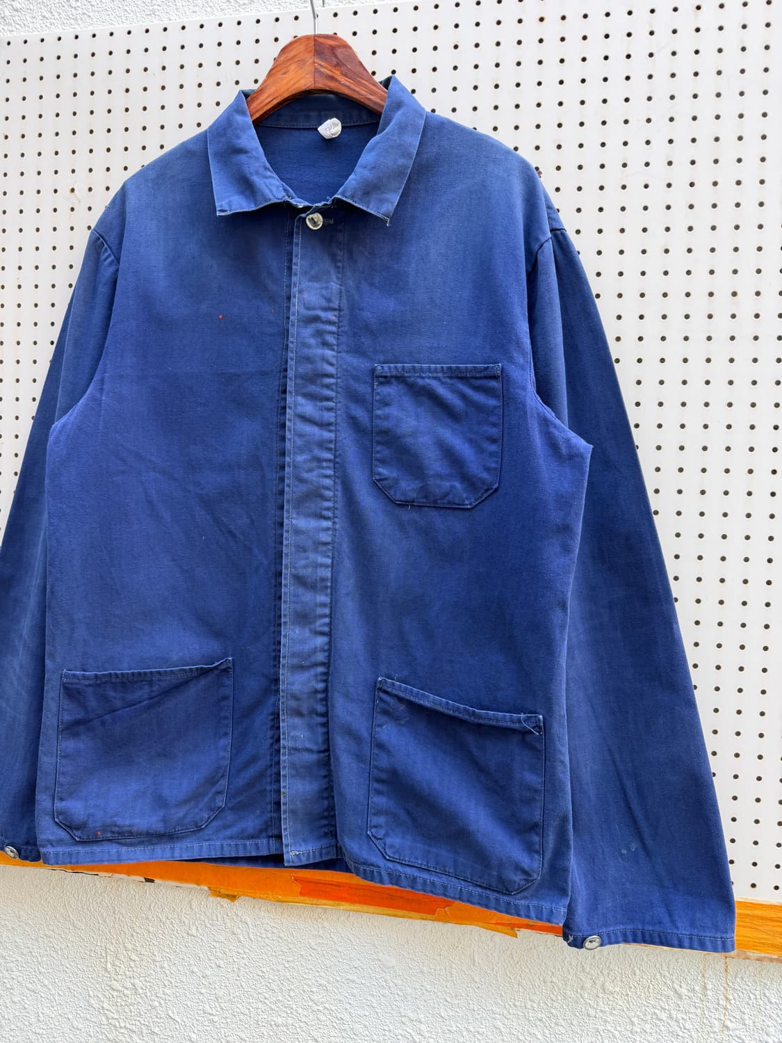 1970s FADED WASHED HBT FRENCH 헤링본프렌치워크자켓 상품이미지4