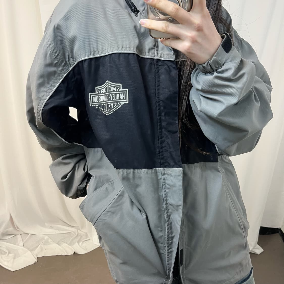 Harley-Davidson grey bomber jacket 상품이미지3