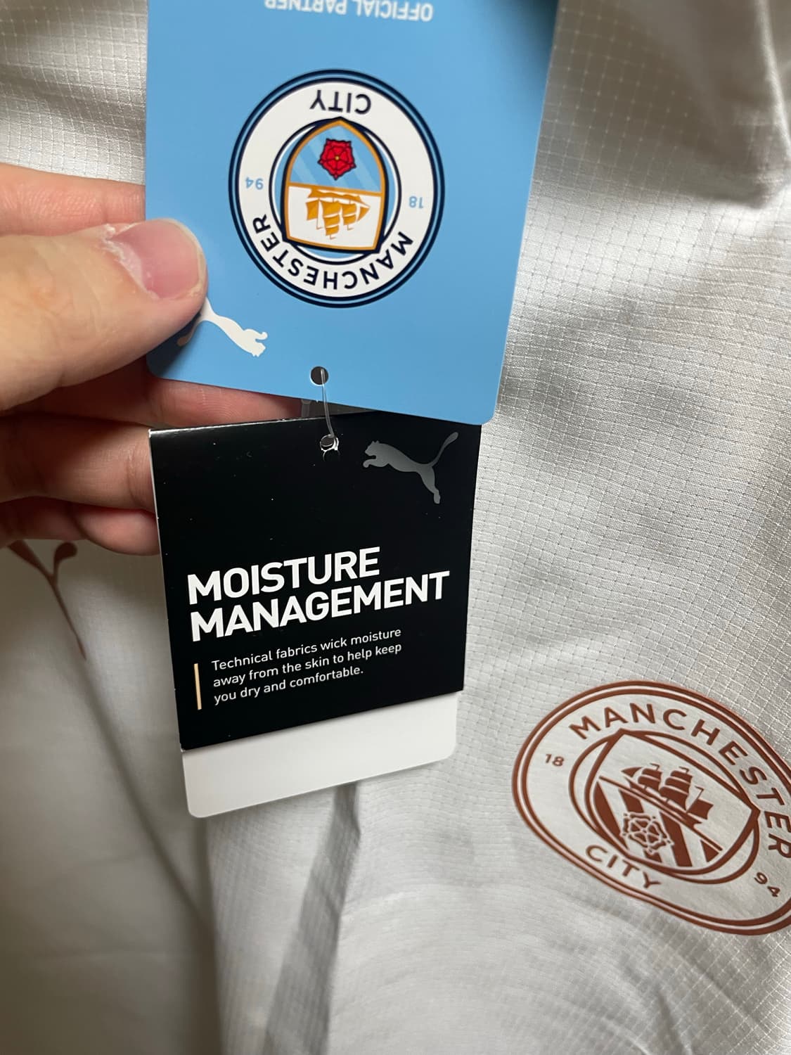 퓨마 정품 20-21시즌 맨체스터 시티 트레이닝 탑 L 새상품 상품이미지6