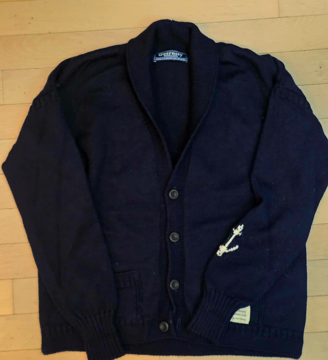 건지울른스 100% 퓨어양모 숄카라 가디건105 상품이미지4