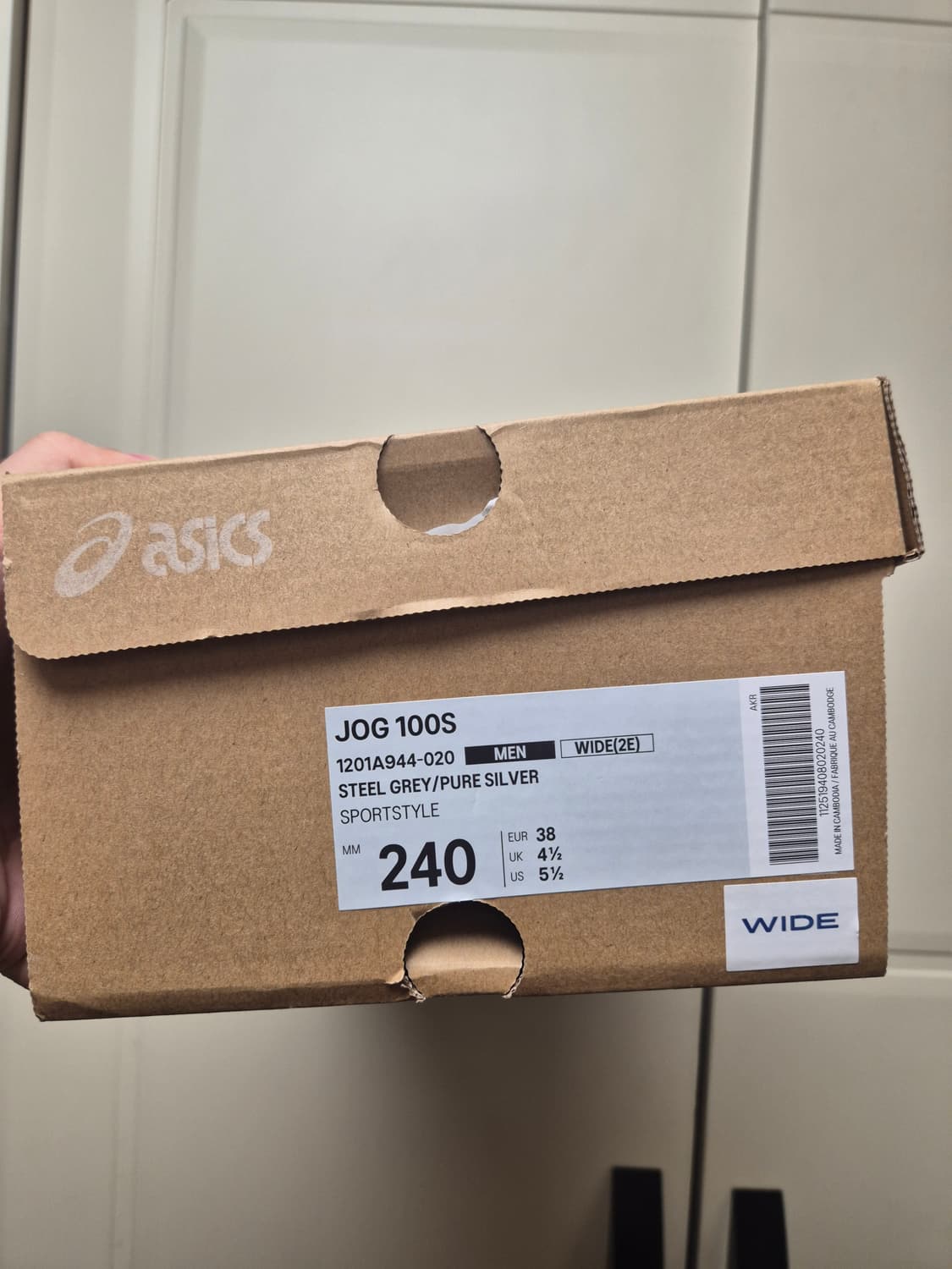 [새상품/240] 아식스 조그 100 S 스틸 그레이 - 2E 와이드 상품이미지5