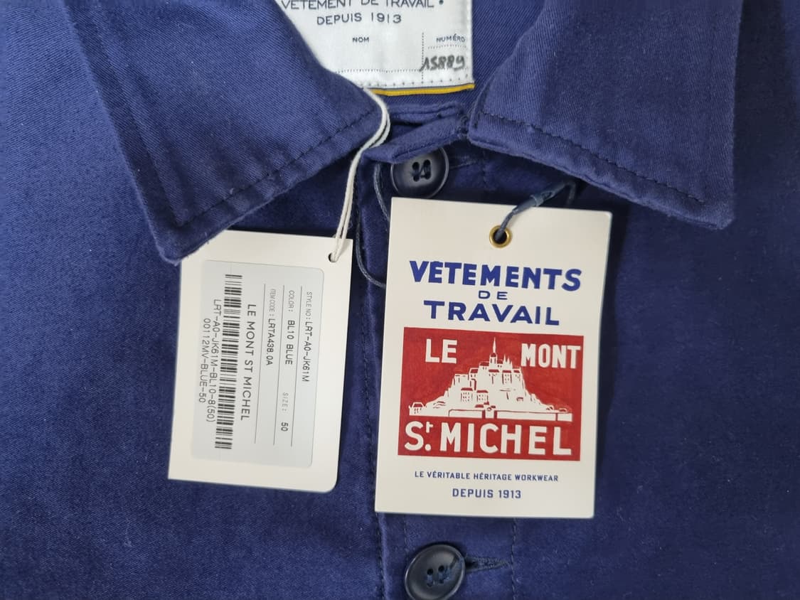 르몽생미셸 몰스킨 남성 워크자켓 Blue 50 상품이미지5