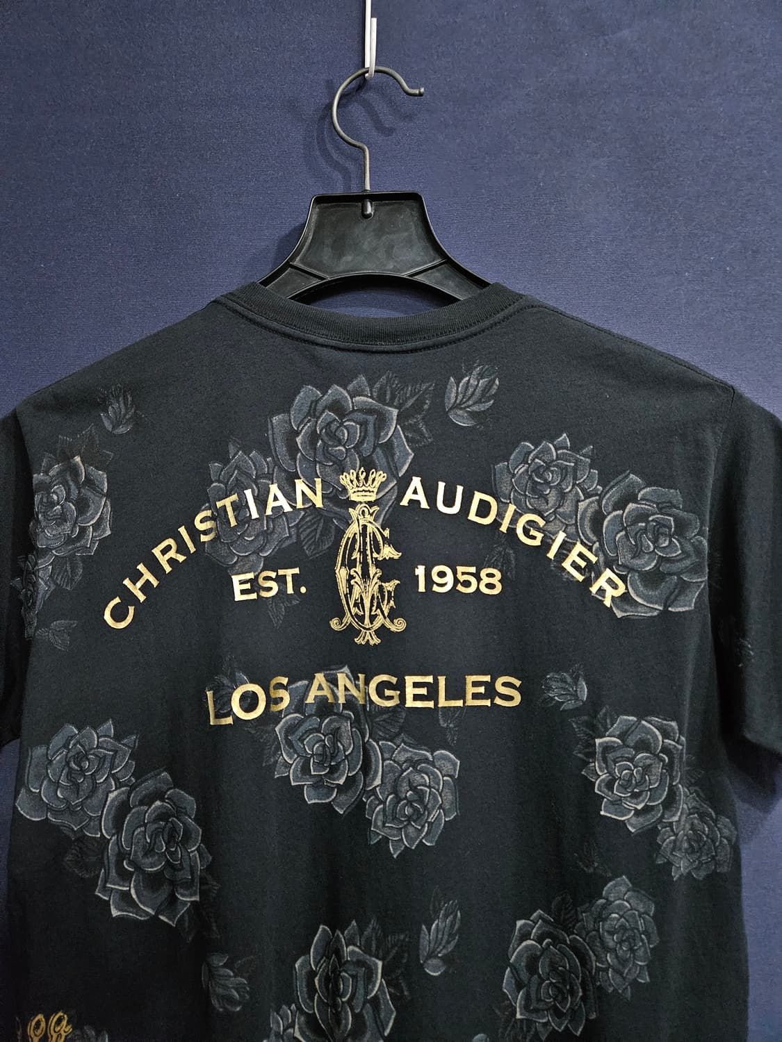 크리스찬 오디저 타투 프린팅 블랙 남성 95 반팔티  상품이미지7