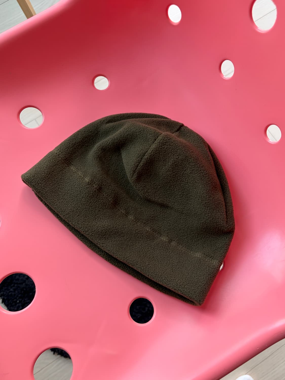 USA 딥 브라운 brown fleece 플리스 비니 상품이미지1