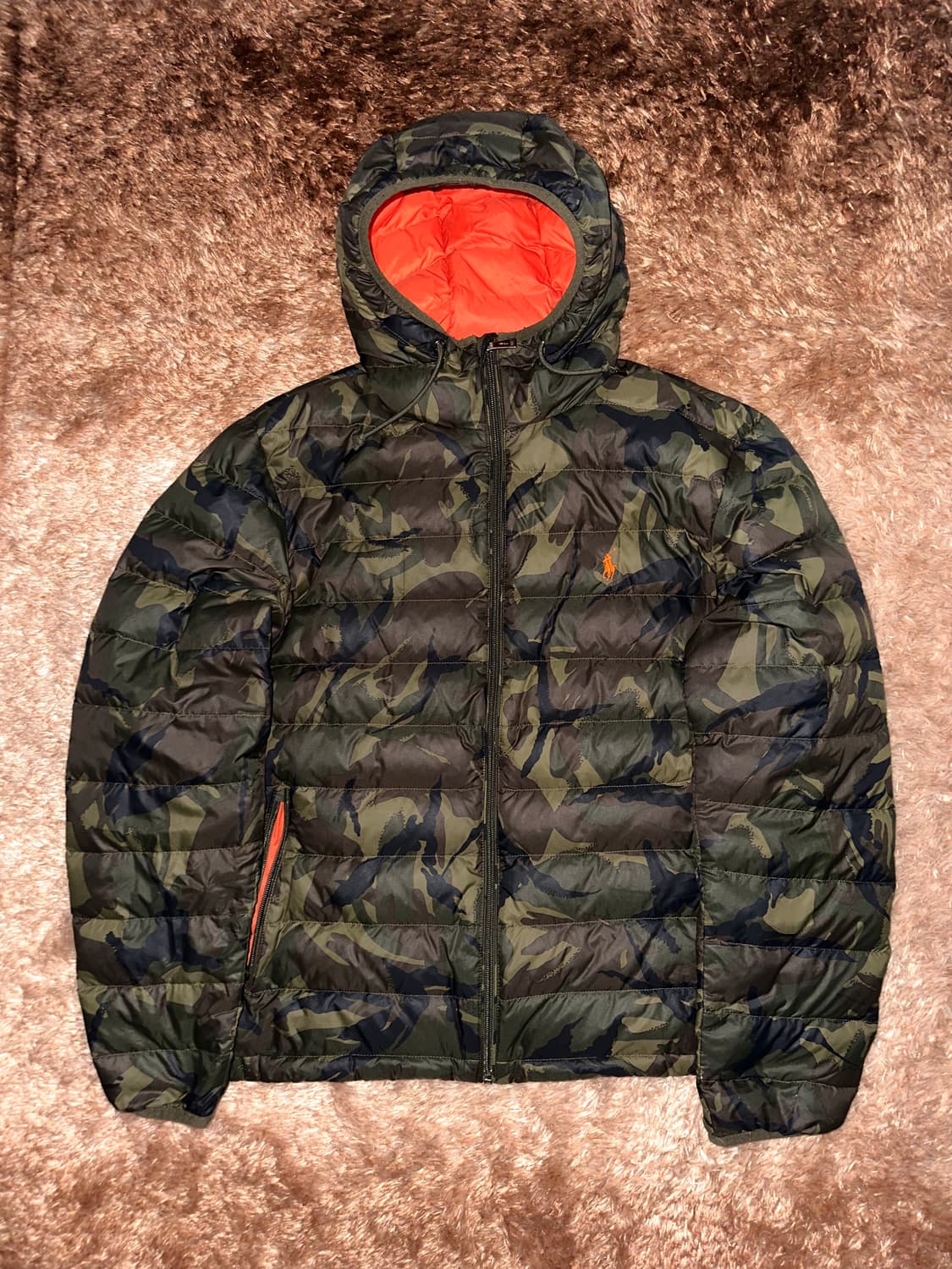 폴로 랄프로렌 카모 경량패딩m 상품이미지1