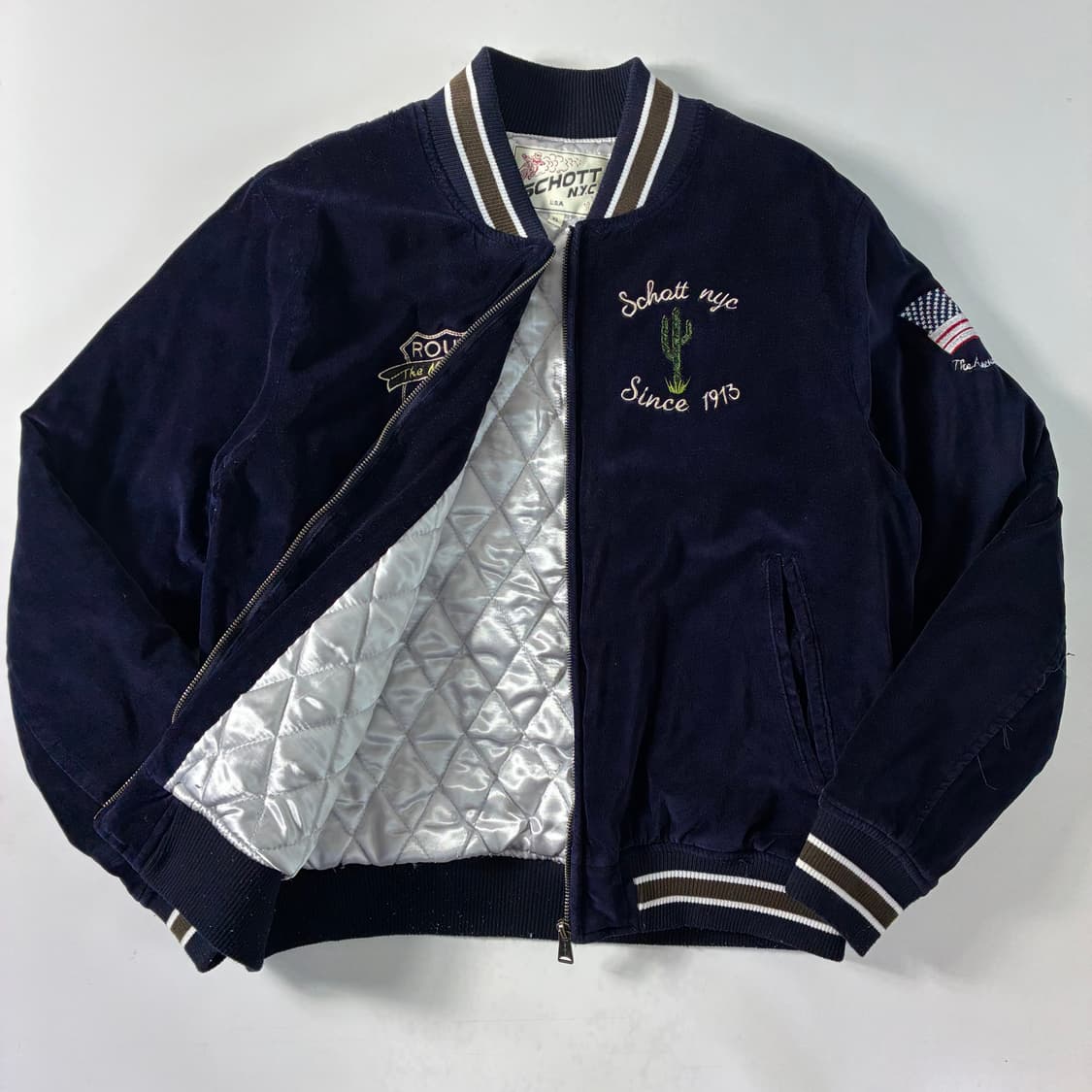 Schott  쇼트 루트66 벨벳 수베이너 자켓  상품이미지7