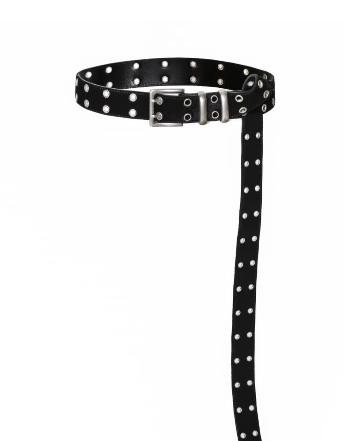 MJD x Kamien 더블 홀 벨트 블랙 상품이미지1