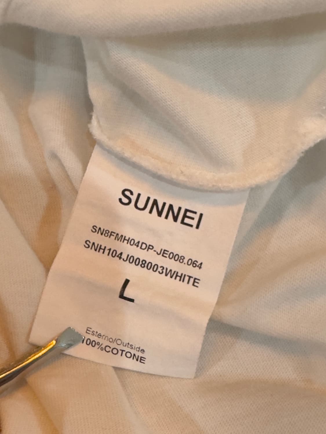 써네이 WE SHOULD ALL BE SUNNEI 화이트 롱슬리브 상품이미지4