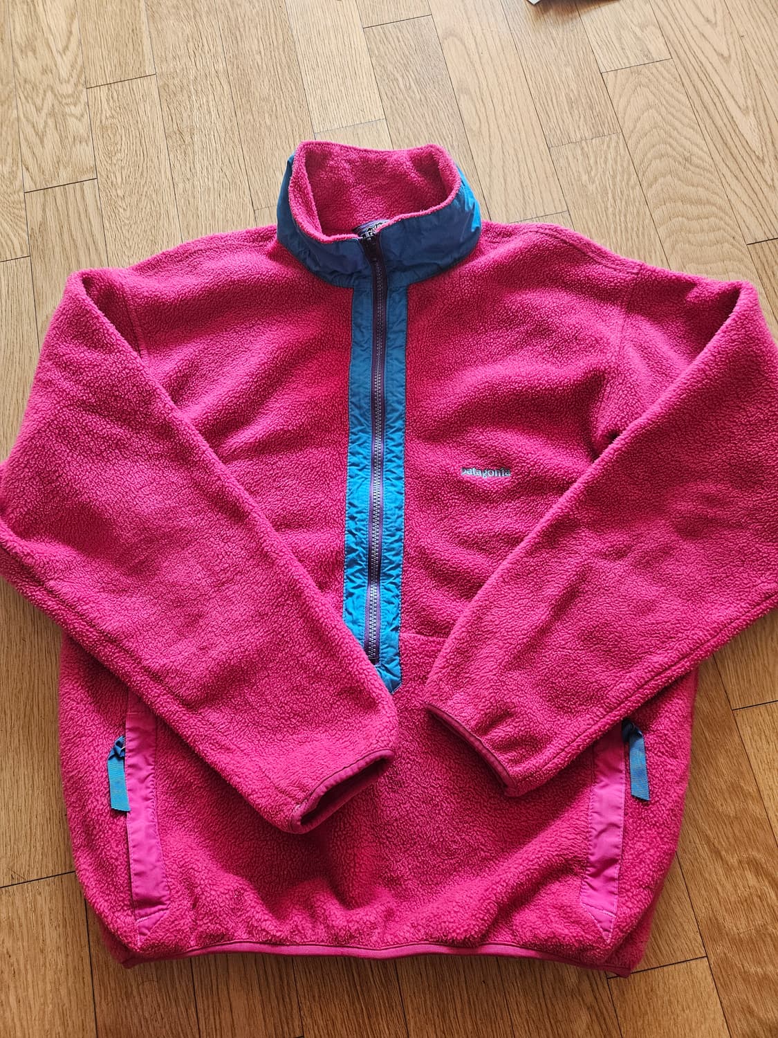 파타고니아 핑크 플리스 하프집업 신칠라 후리스 usa 등산 클라이밍 상품이미지1