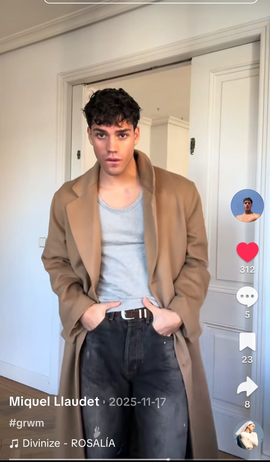 산드로 캐시미어 코트 상품이미지9