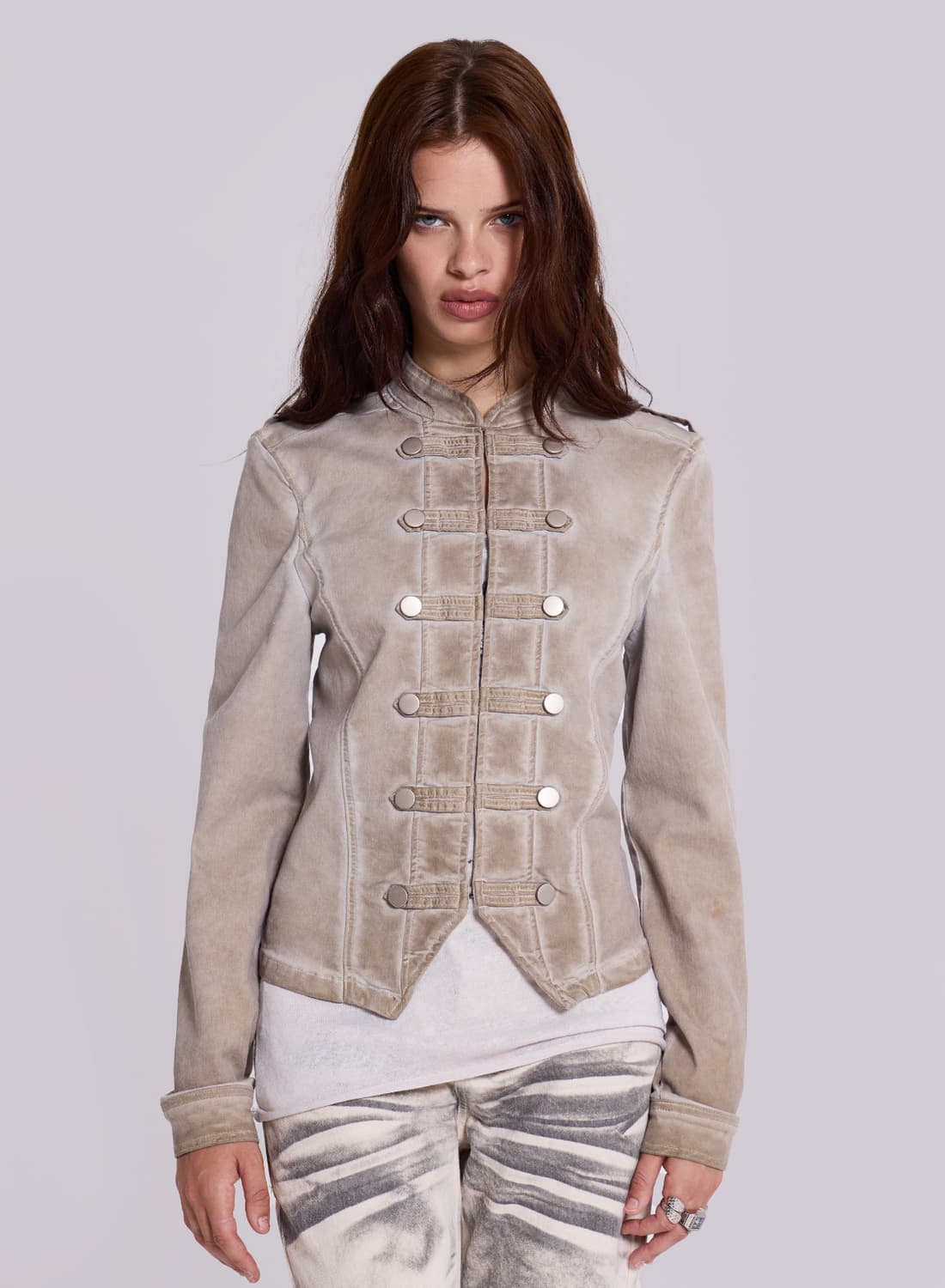 Rebel Military Jacket in Clay 자켓 제이드런던 상품이미지1